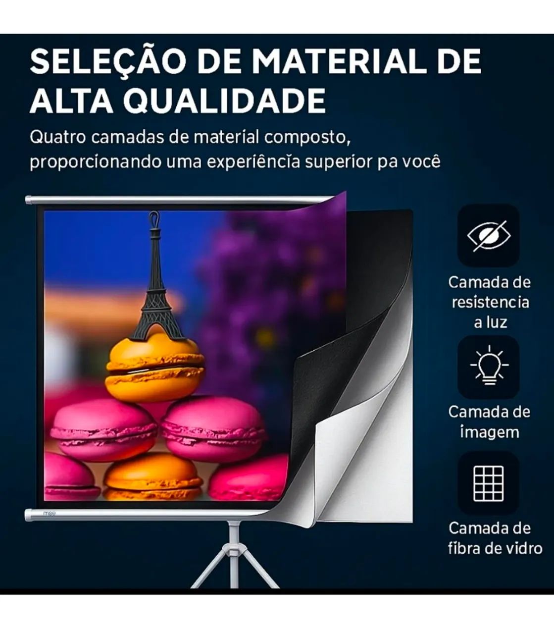 Tela para projetor - Foto 2