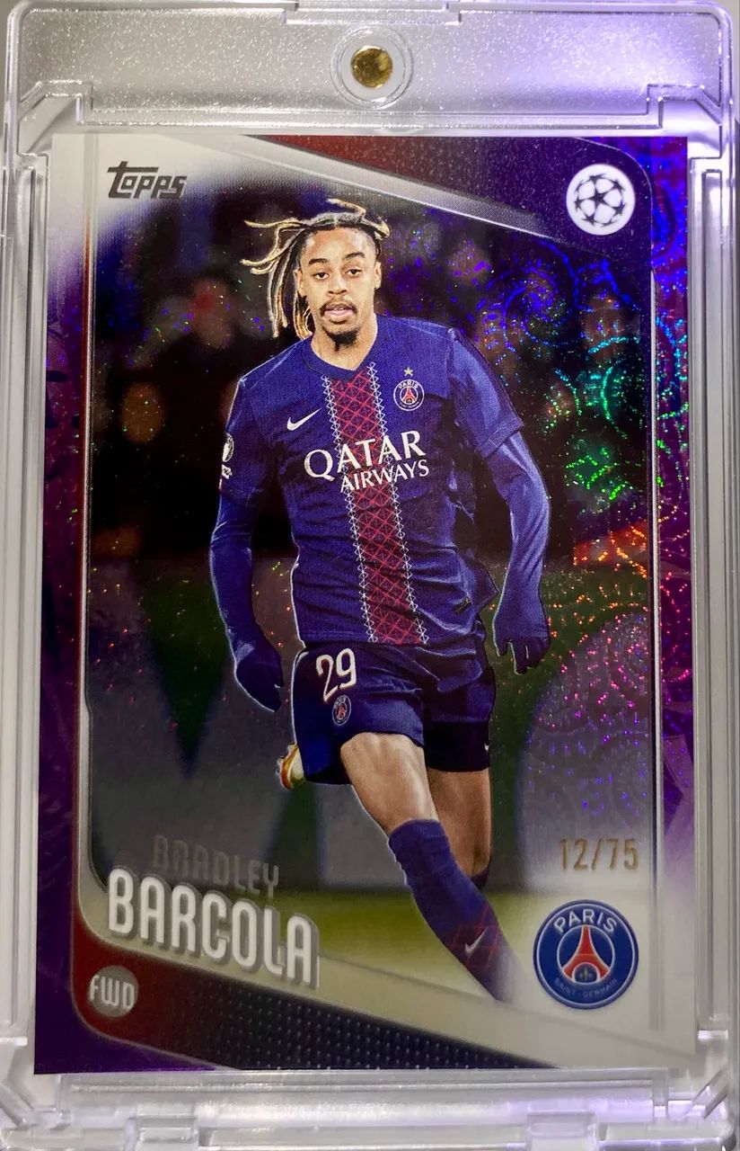 Card PSG Barcola numerado 