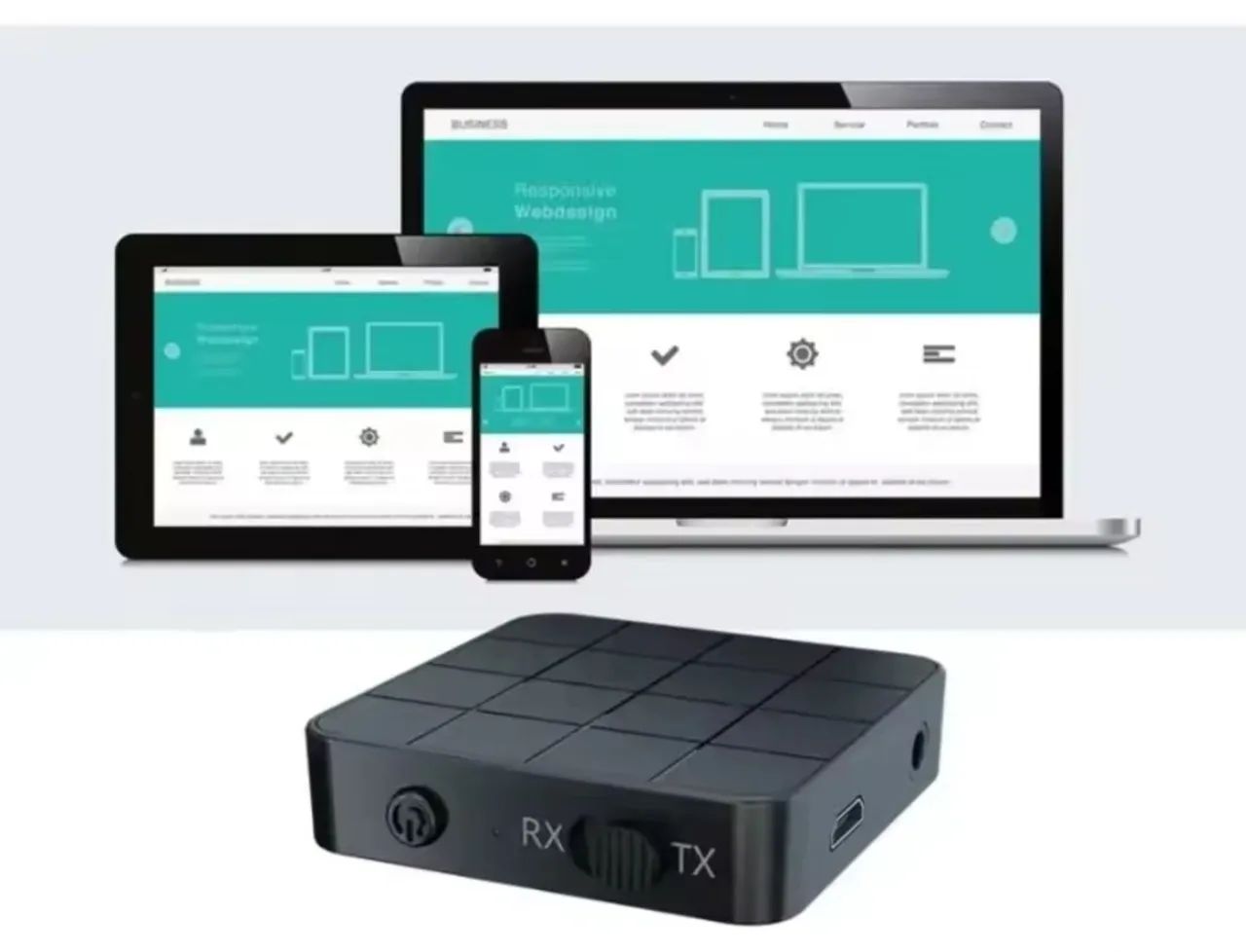 Transmissor e receptor de áudio Bluetooth 5.0 