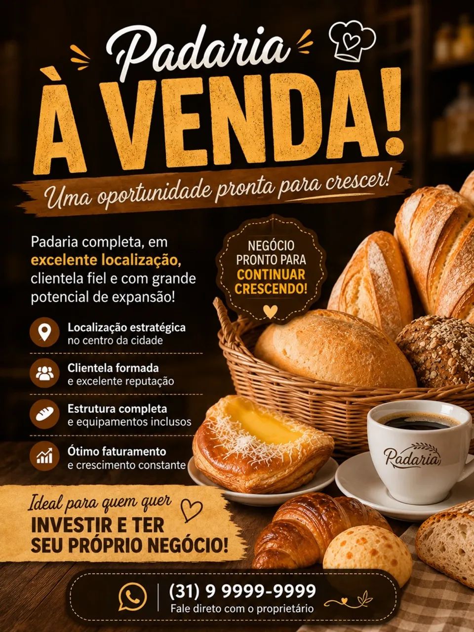 VENDA DE PADARIA