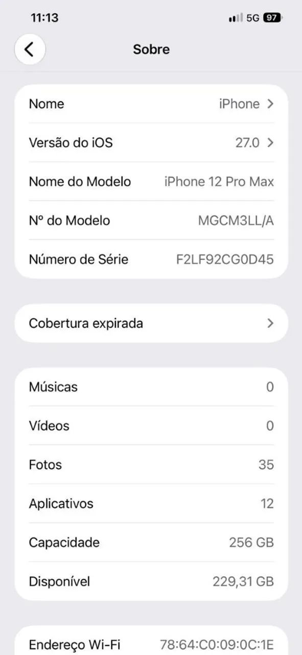 Iphone 12 Pro Max, 256GB, sem nenhuma marca de uso, todas funcionalidades perfeitas - Foto 5