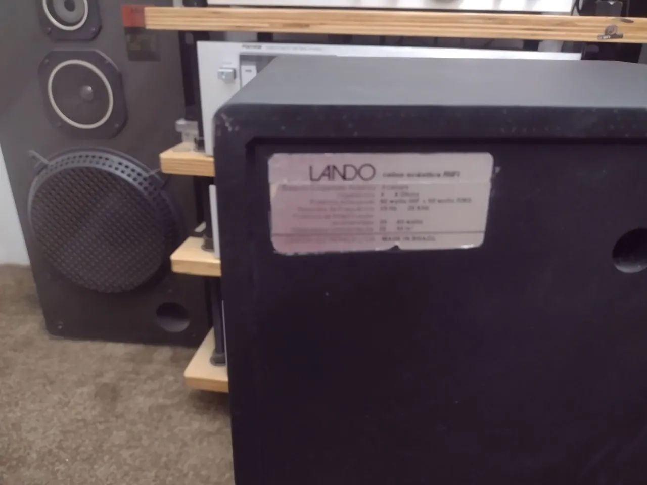 Par de caixas acústica Lando 80W - Foto 4