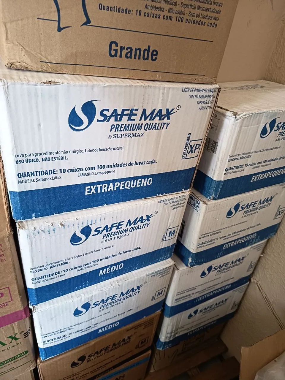 Luvas de procedimento com Pó e sem Pó 