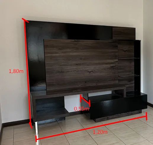 Rack para TV com painel