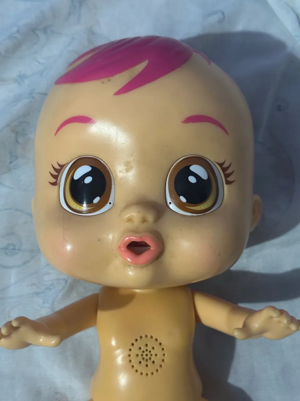 Boneca Cry Babies funcionando 