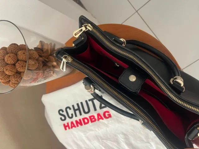 Bolsa Schutz Lorena Grande Couro Legítimo - Foto 4