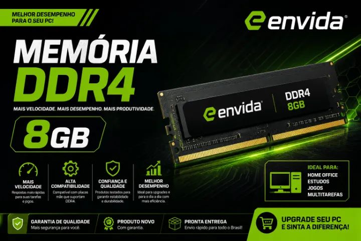 Memoria DDr4 8GB pc Envida