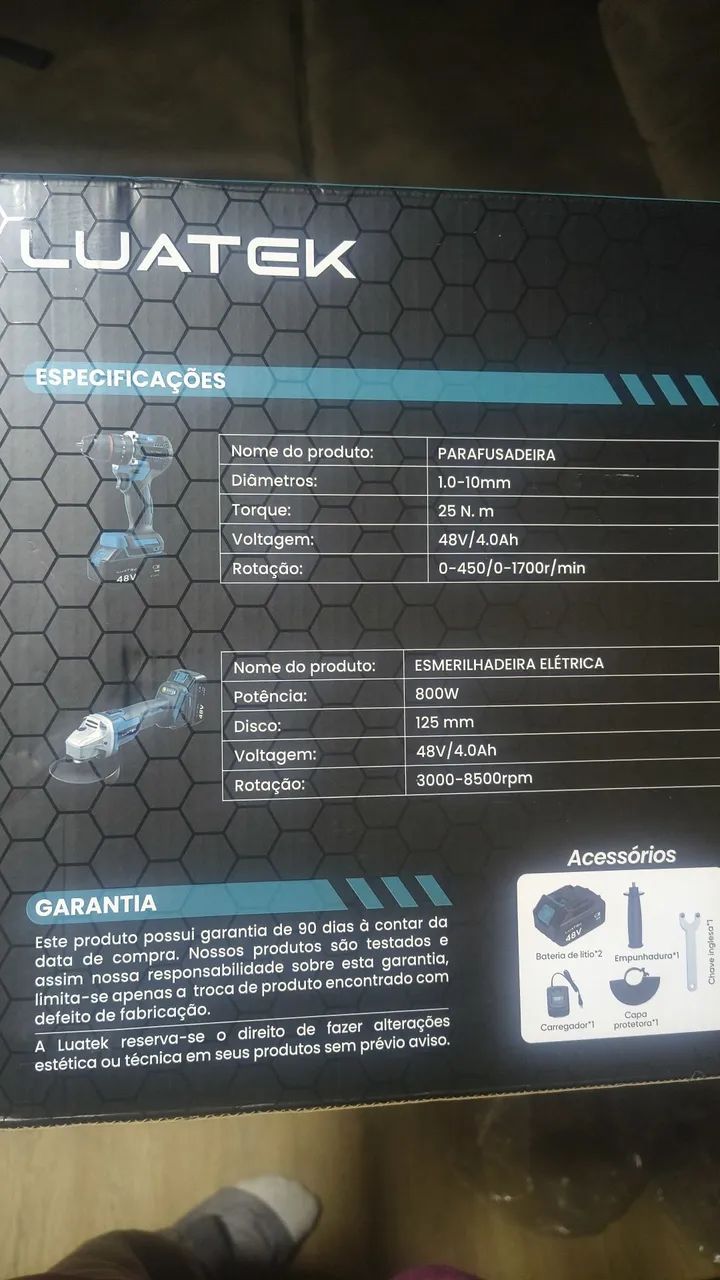Parafusadeira e Esmerilhadeira  - Foto 5
