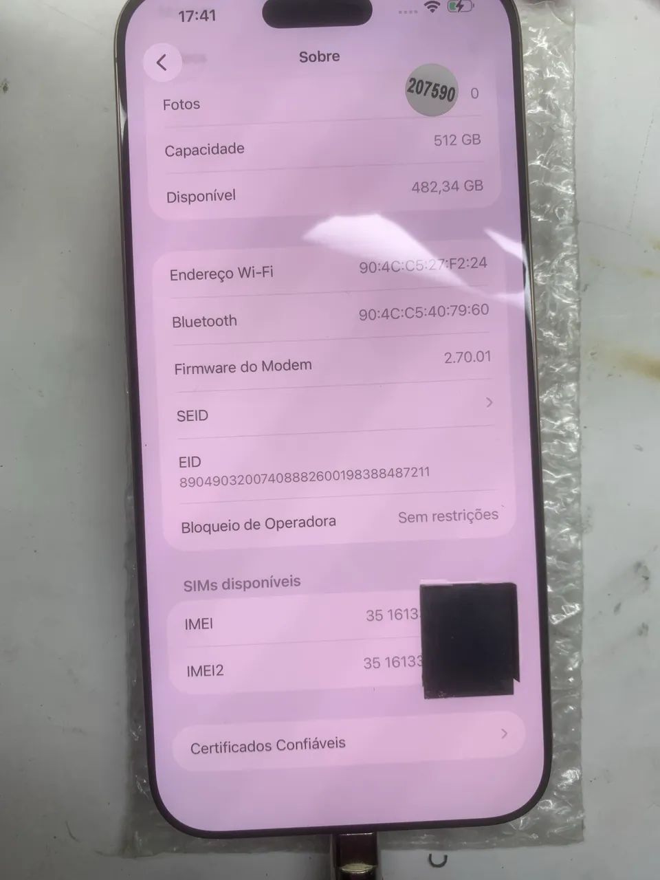 Placa mãe iPhone 16 pro Max 512gb - Foto 4