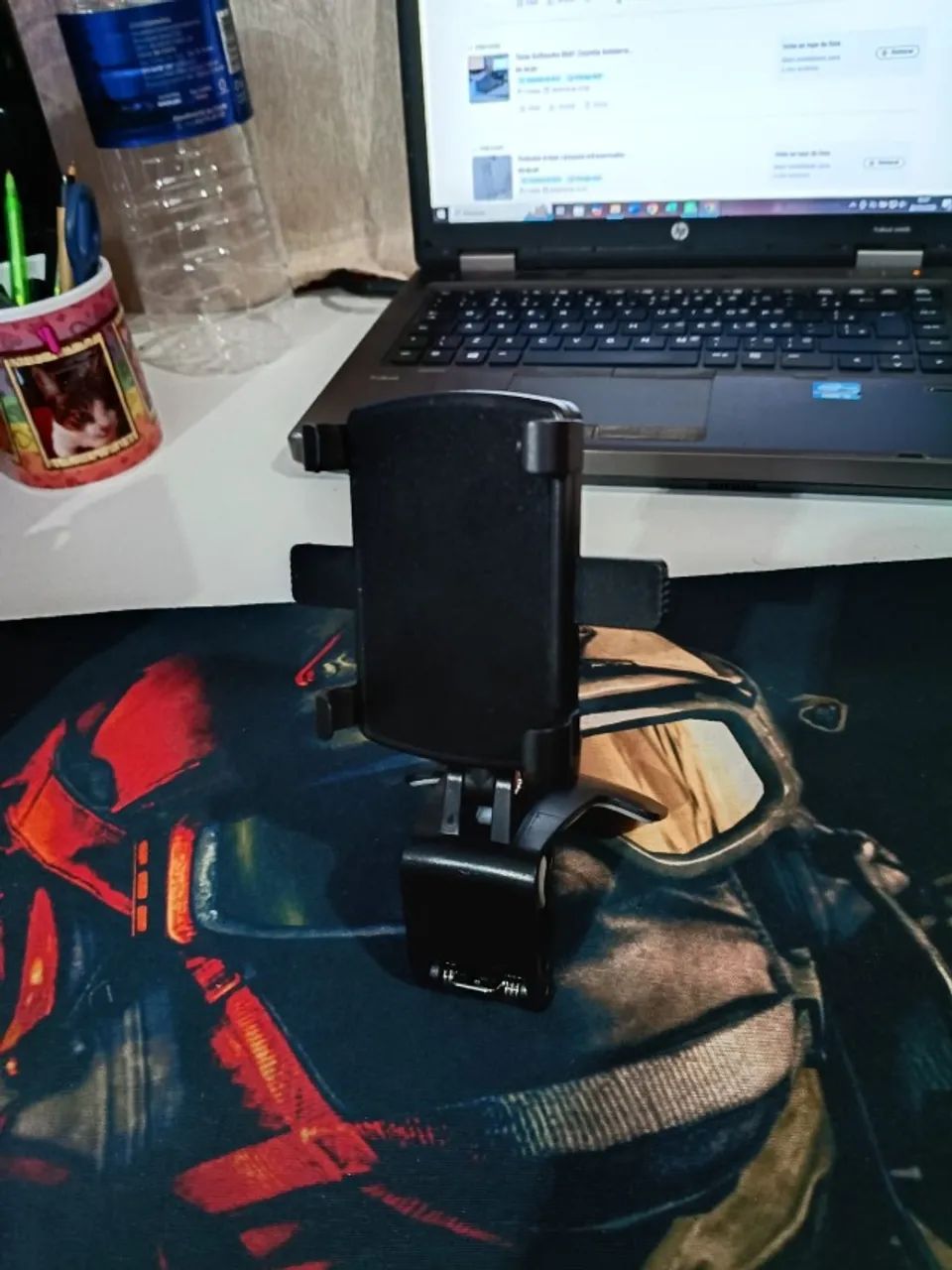Suporte veicular universal para celular com clipe