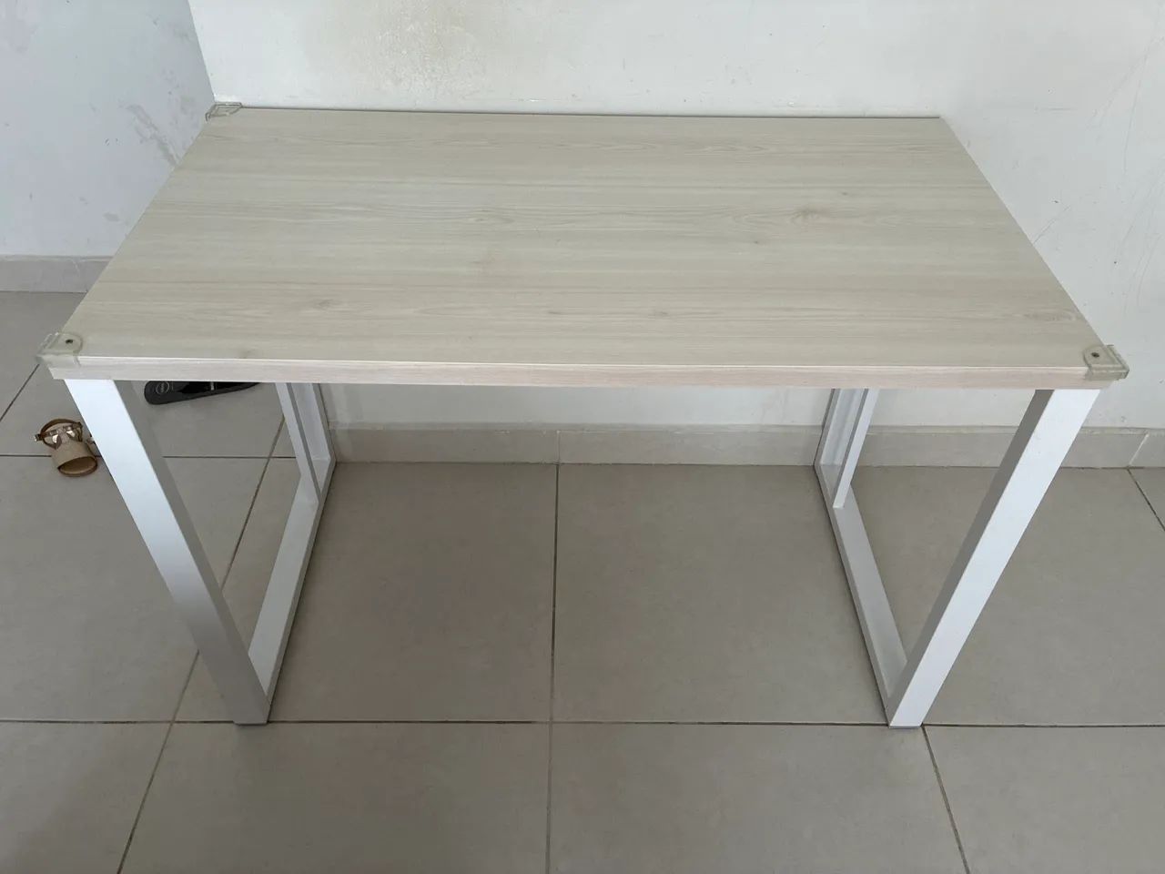 Mesa metalon com mdf - branco 
