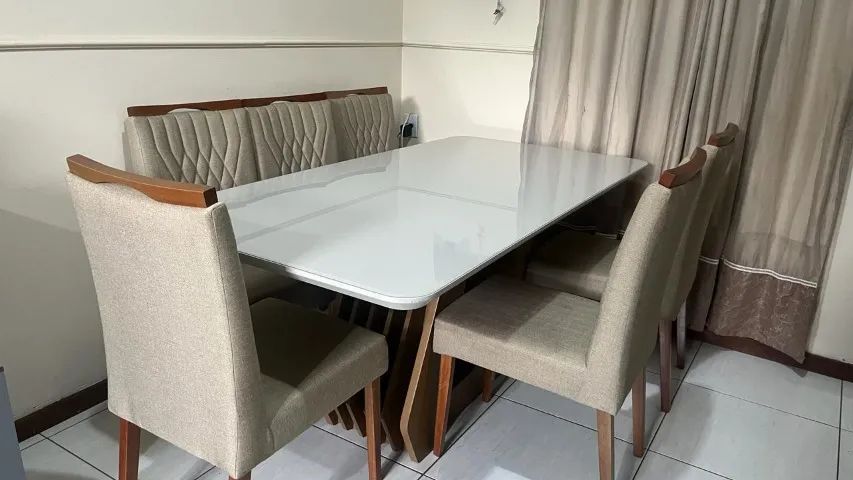 Mesa de Jantar 6 cadeiras lindíssima - Foto 3