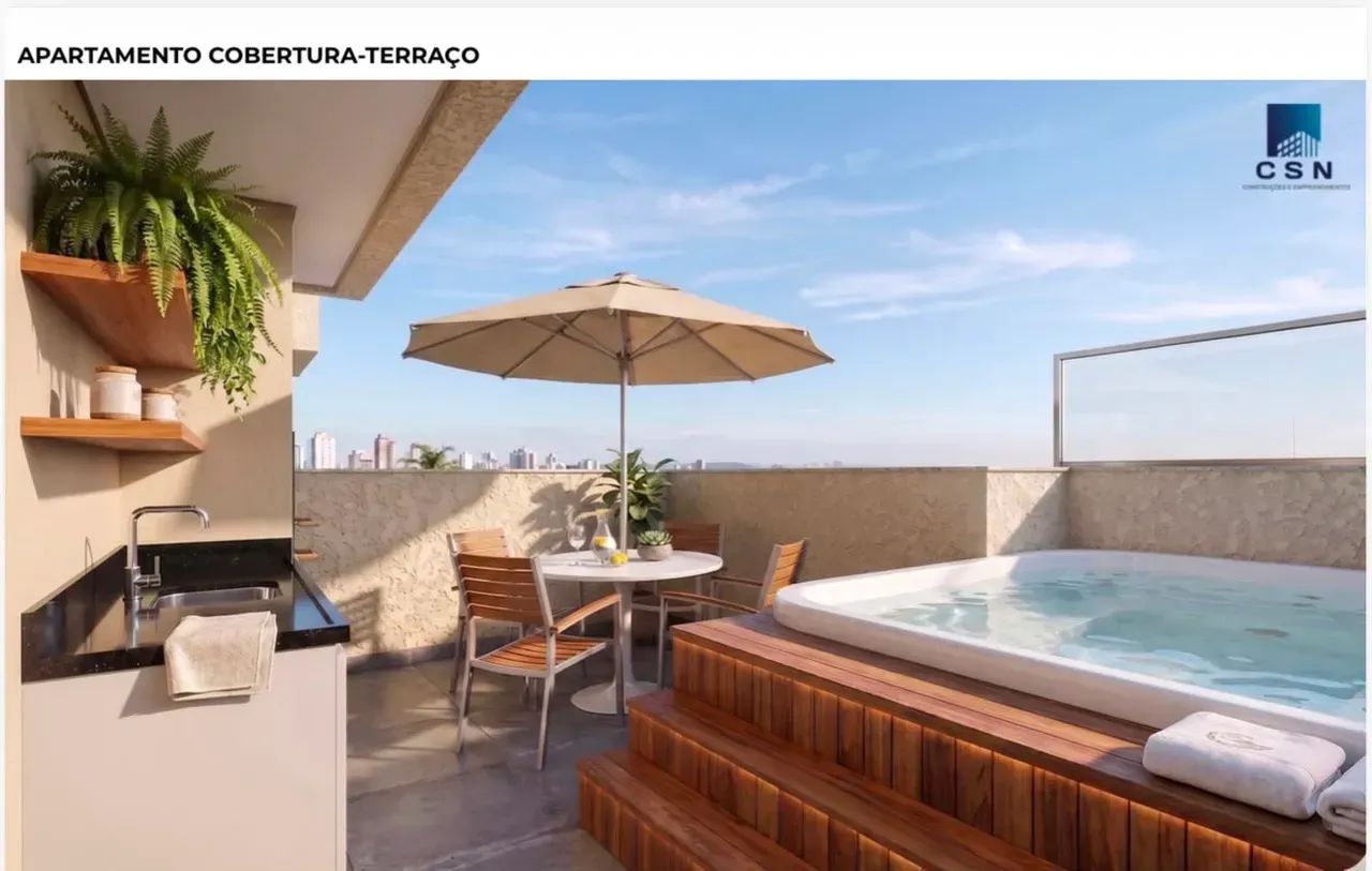 Cobertura com 3 quartos sendo 2 suíte 2 banheiros 1 vagas - Foto 2