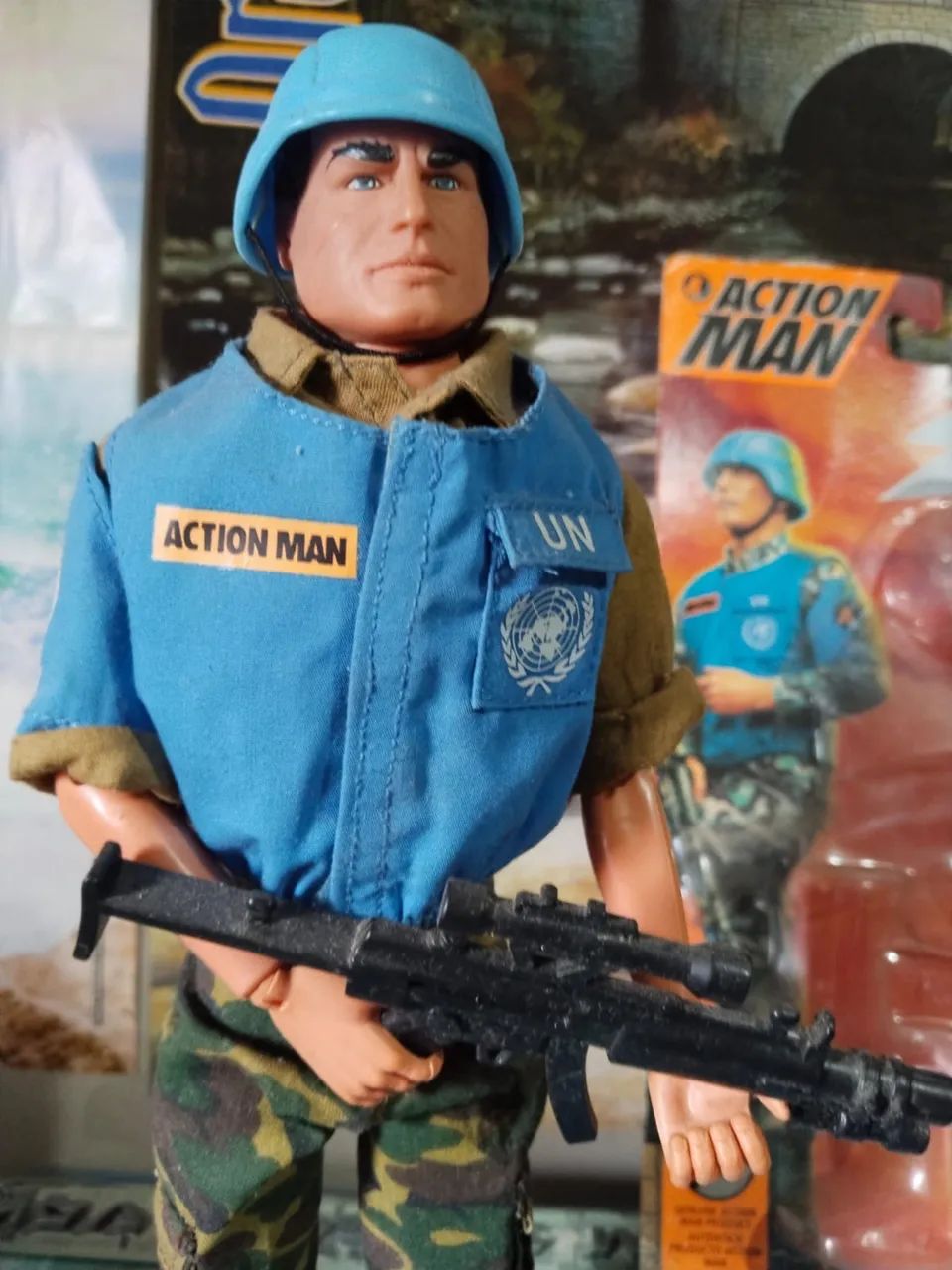 Action Man (cabeça) corpo de Falcon (Estrela) custom   - Foto 2