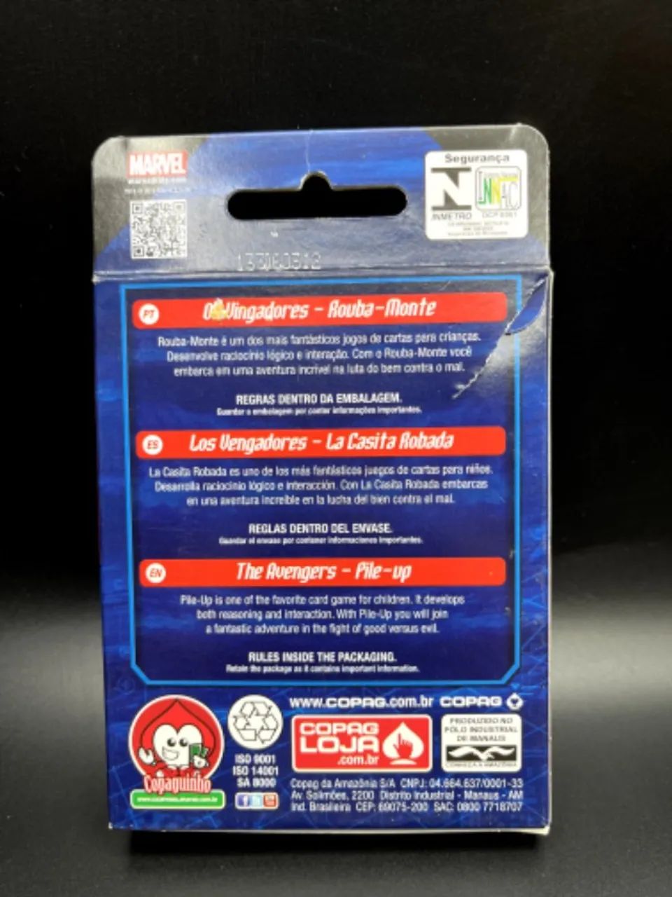 JOGO ROUBA MONTE MARVEL VINGADORES COPAG - Foto 2