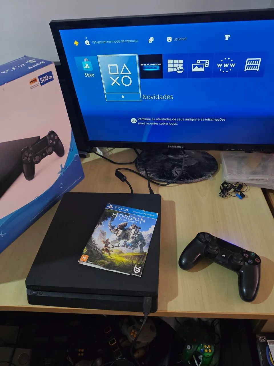 Playstation 4 Slim Na caixa - Foto 2