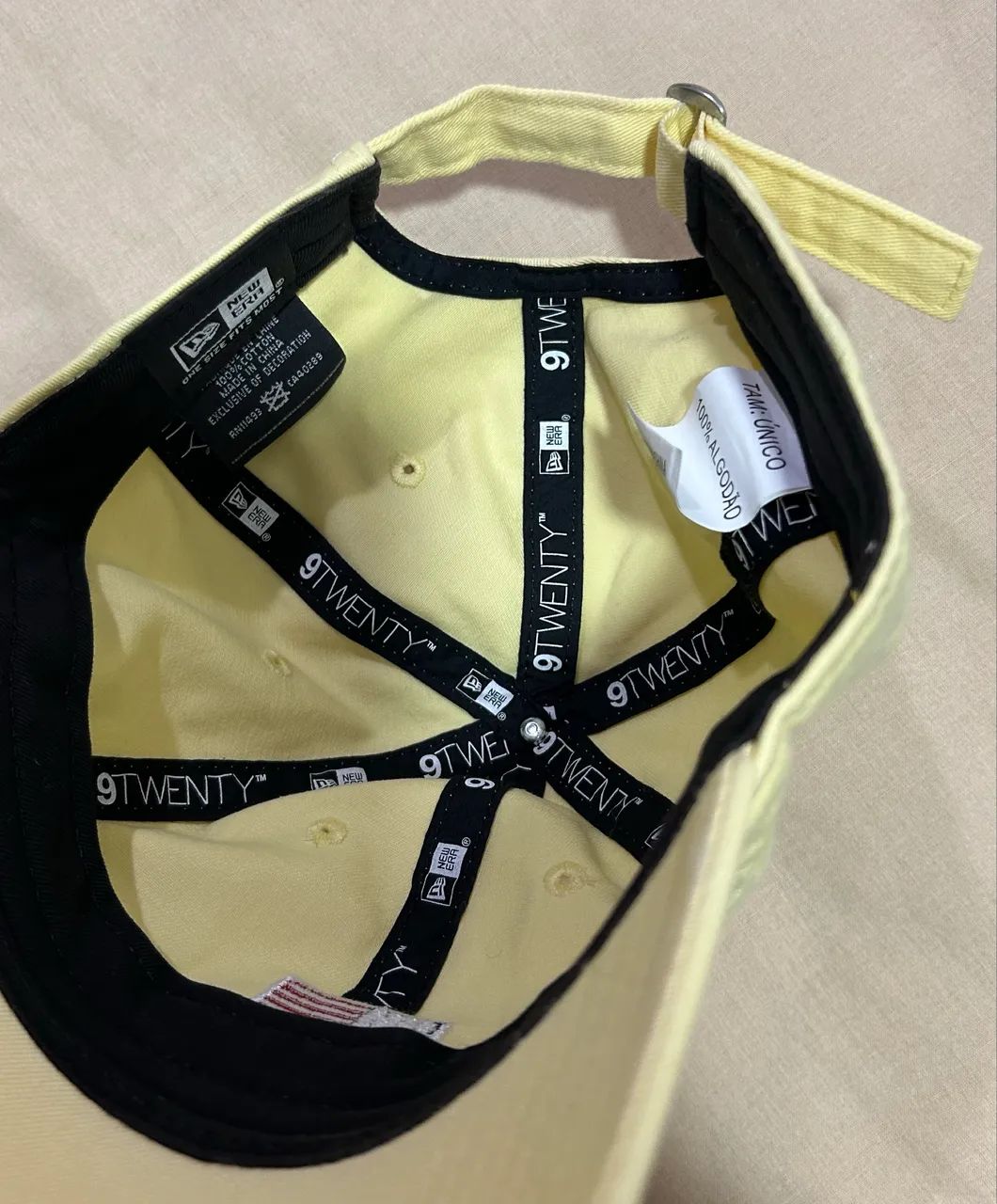 Boné snapback New Era original amarelo - Foto 5
