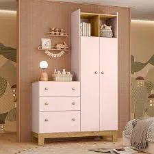 GUARDA ROUPA COM COMODA INFANTIL - Foto 2