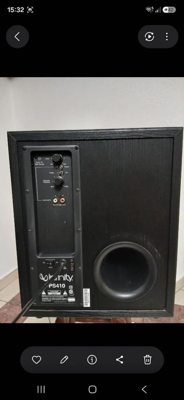 Subwoofer Infinity Ps410 - Foto 3