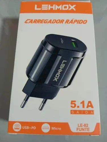 Carregador Lehmox Type-C USB C 5.1 Turbo