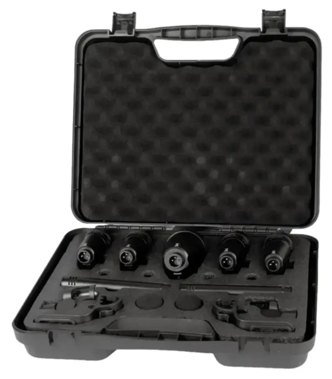 Kit 7 Microfones Para Bateria Dylan Basic Drum Igreja Show