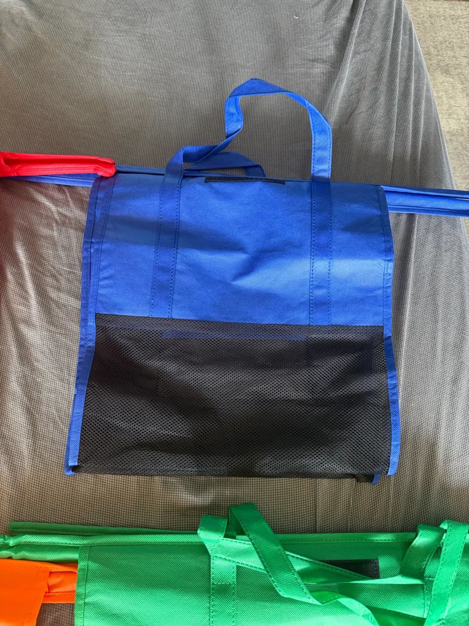 Kit com 4 Bolsas Ecológicas para Carrinho de Supermercado - Reutilizáveis e Dobráveis - Foto 3