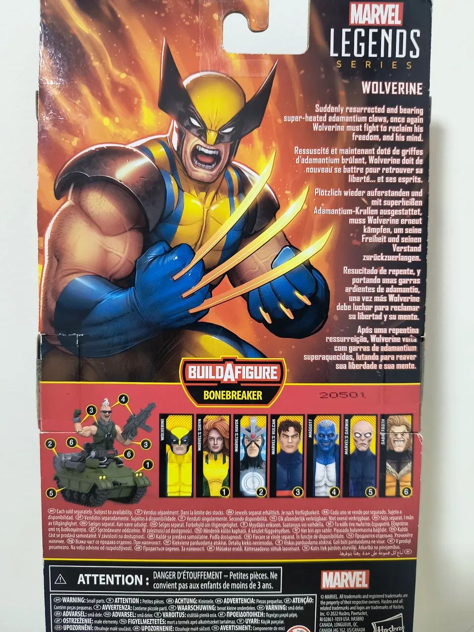 Wolverine Marvel legends series Apocalypse na caixa. - Foto 3