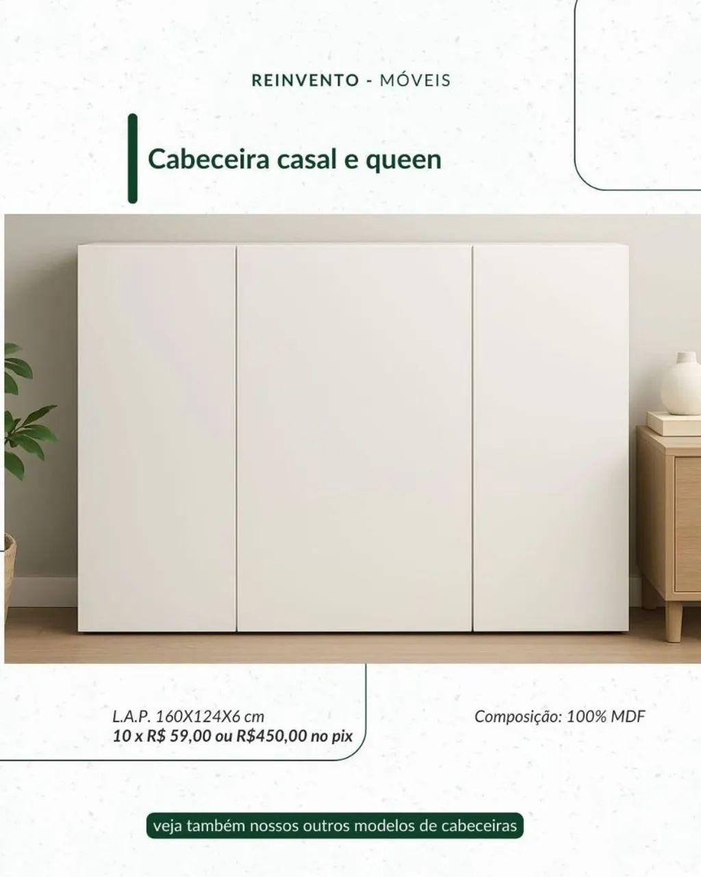 Outlet Móveis Painel Cabeceira 