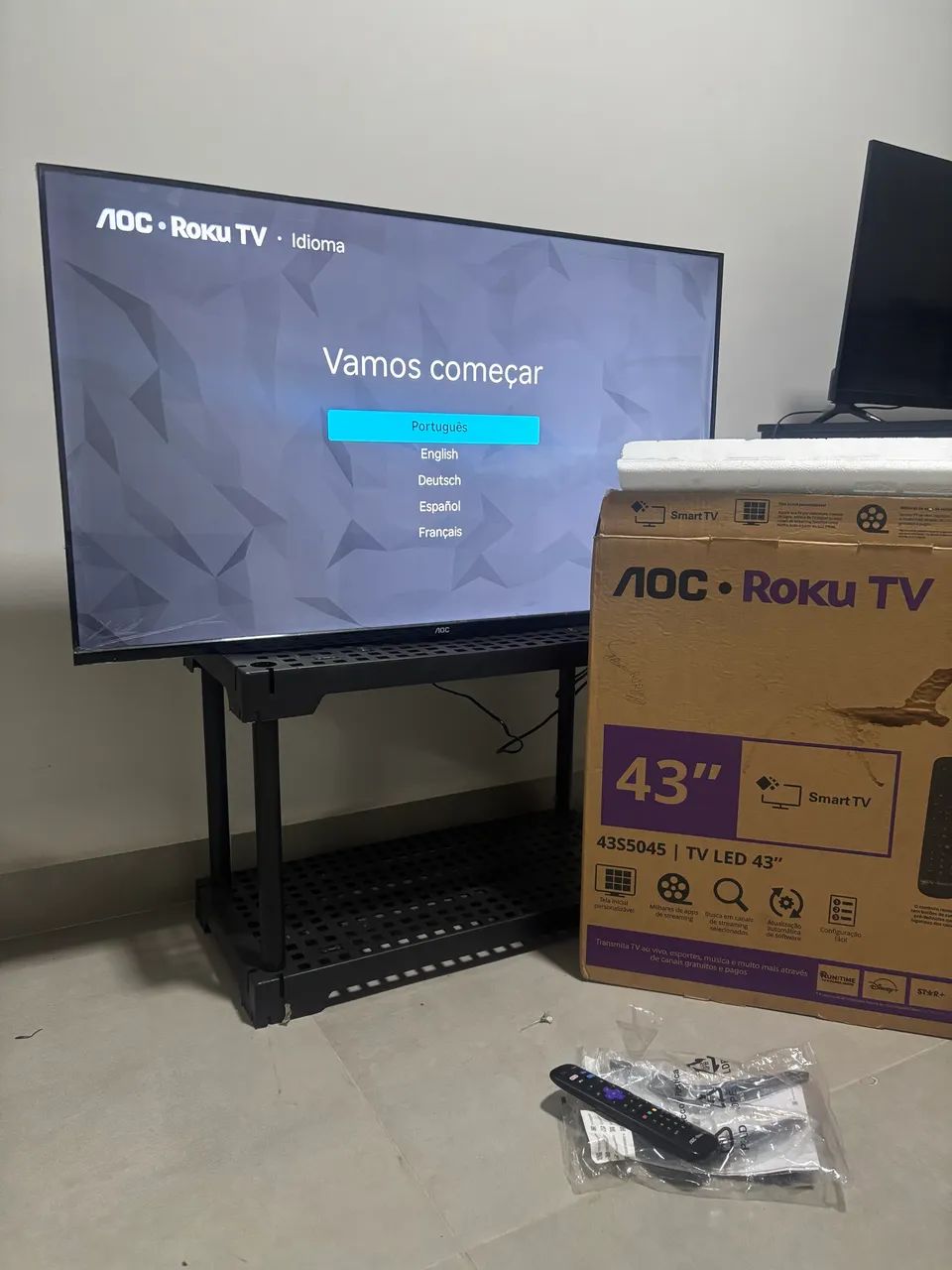 Televisão 43 Polegadas | Está no plástico | Smart TV com caixa e nota fiscal  - Foto 2
