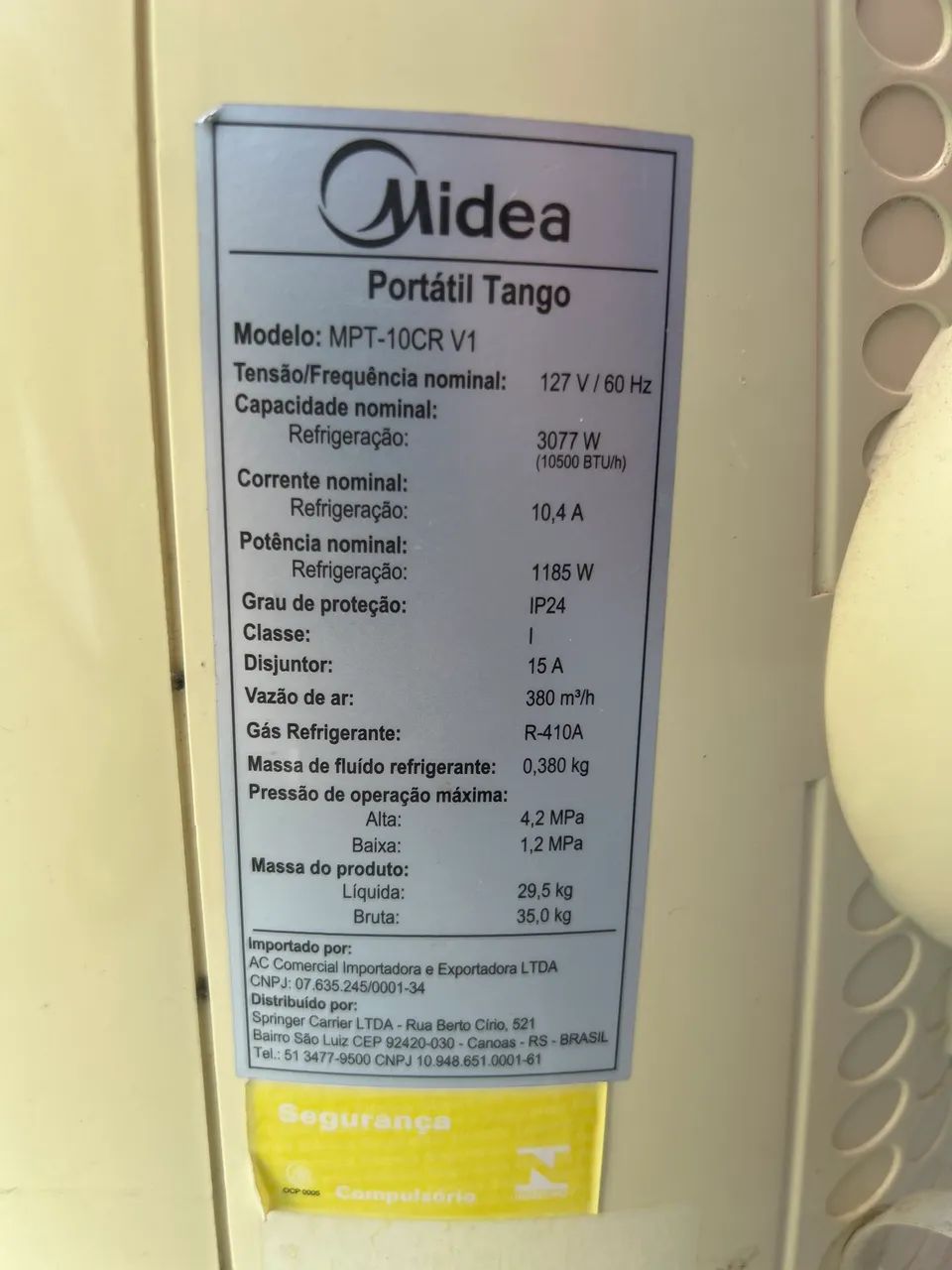 Ar condicionado portátil Midea Tango - Foto 3