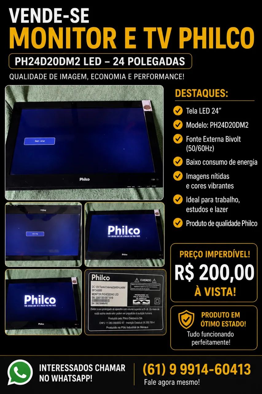 Monitor e tv 