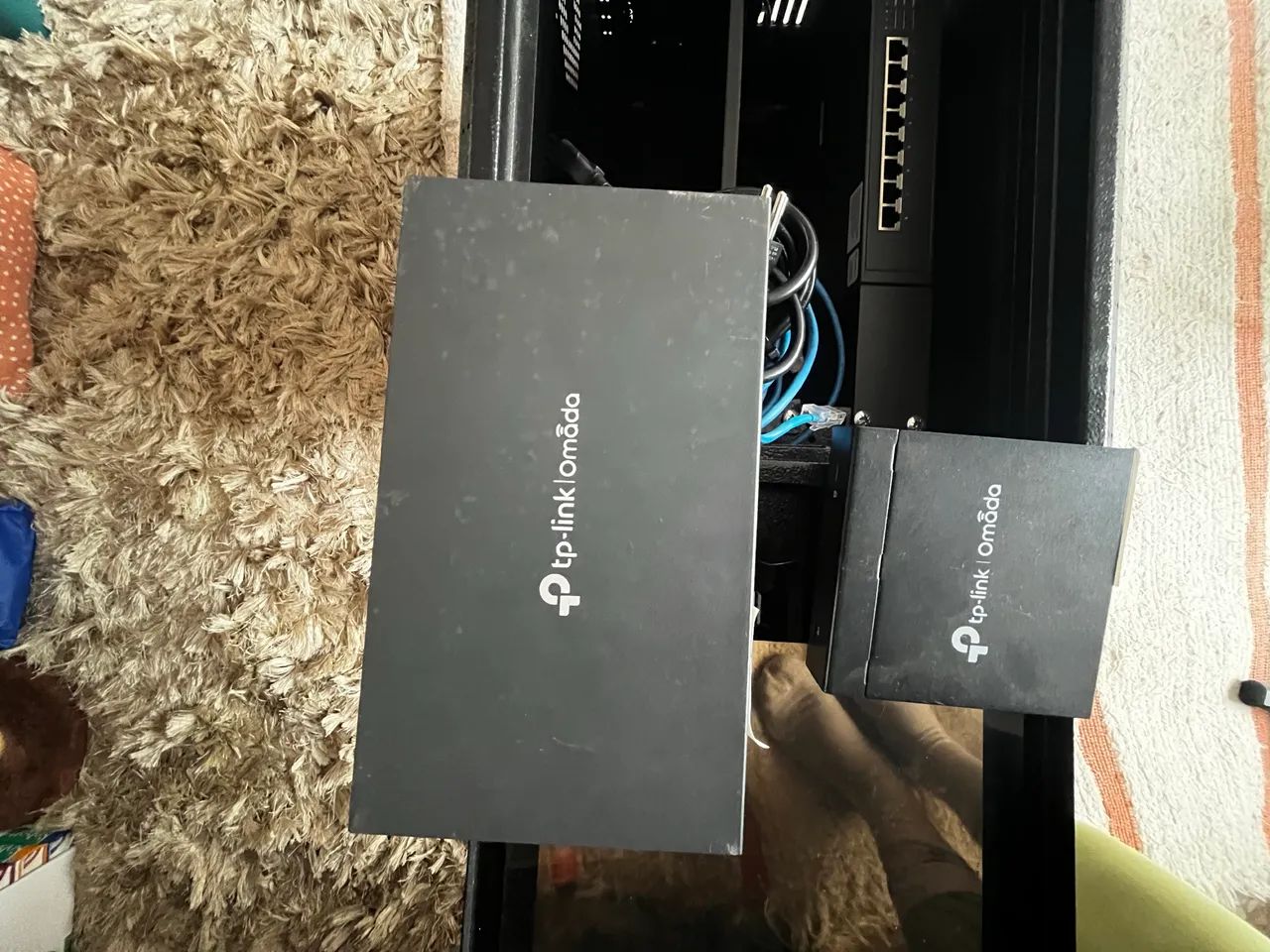 Combo Infraestrutura De Rede Tp-link Omada Com Rack E Access Points