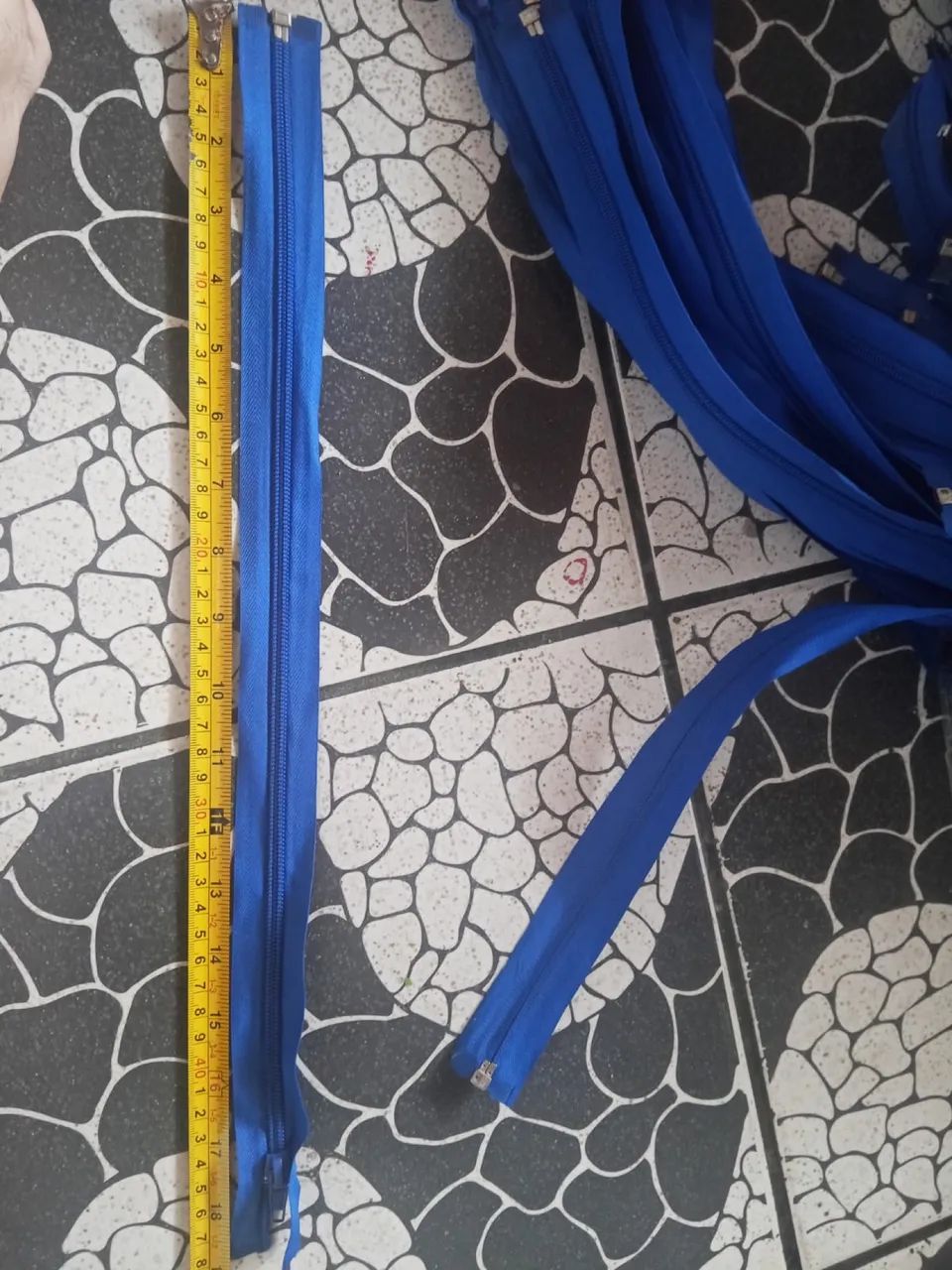 Ziper nylon comum 45, 50 e 65cm várias cores! - Foto 3