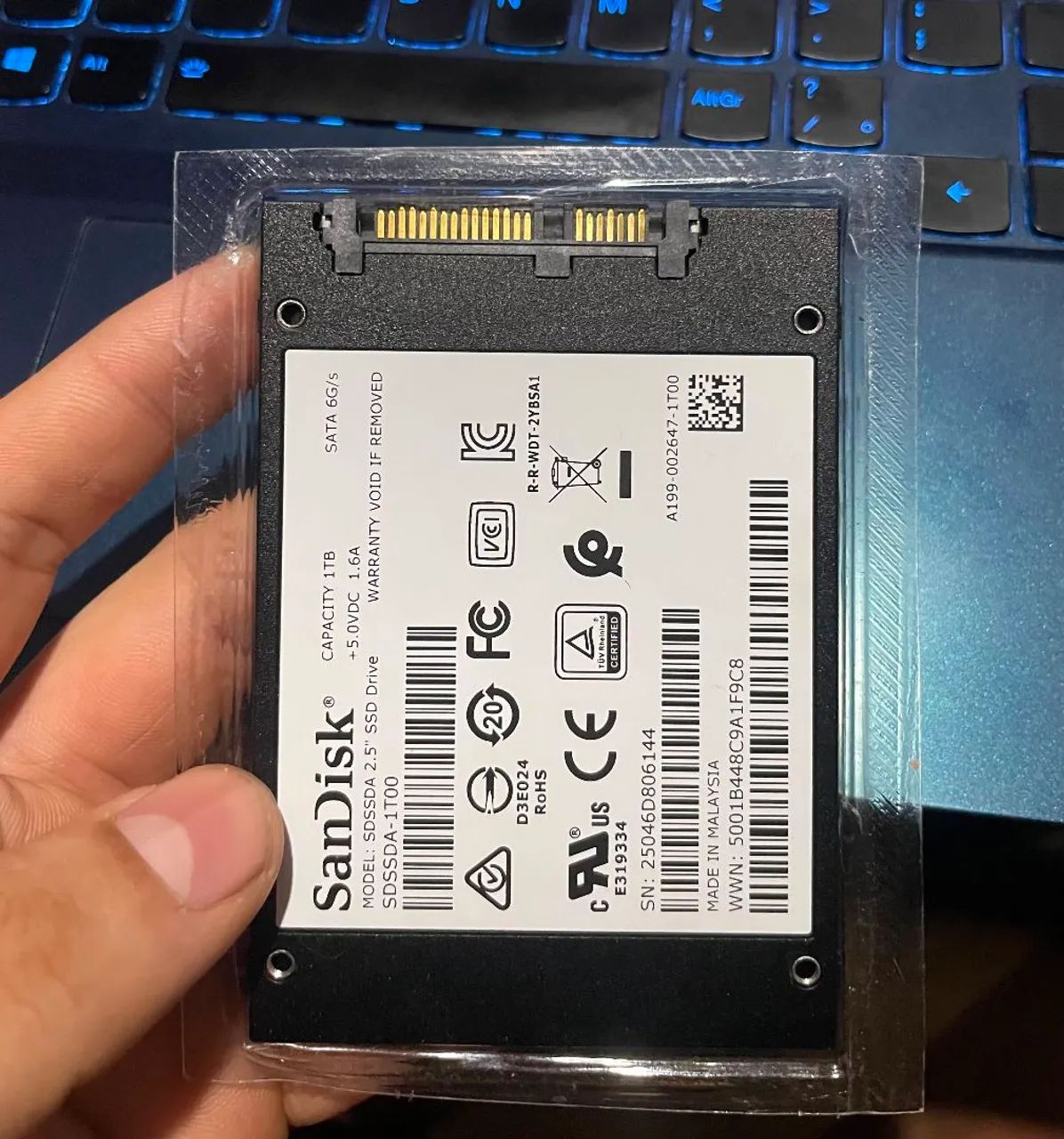 SSD SanDisk Plus 1TB SATA III - Novo, sem uso - Foto 2