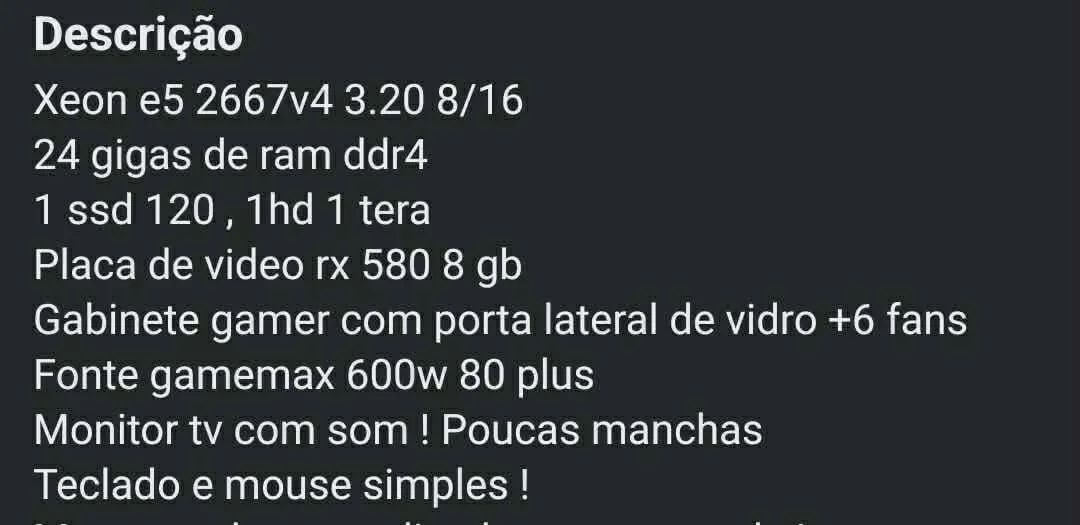 PC GAMER não aceito pagamento pela olx - Foto 2