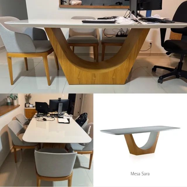 Mesa Sara em Madeira Natural - Excelente Estado