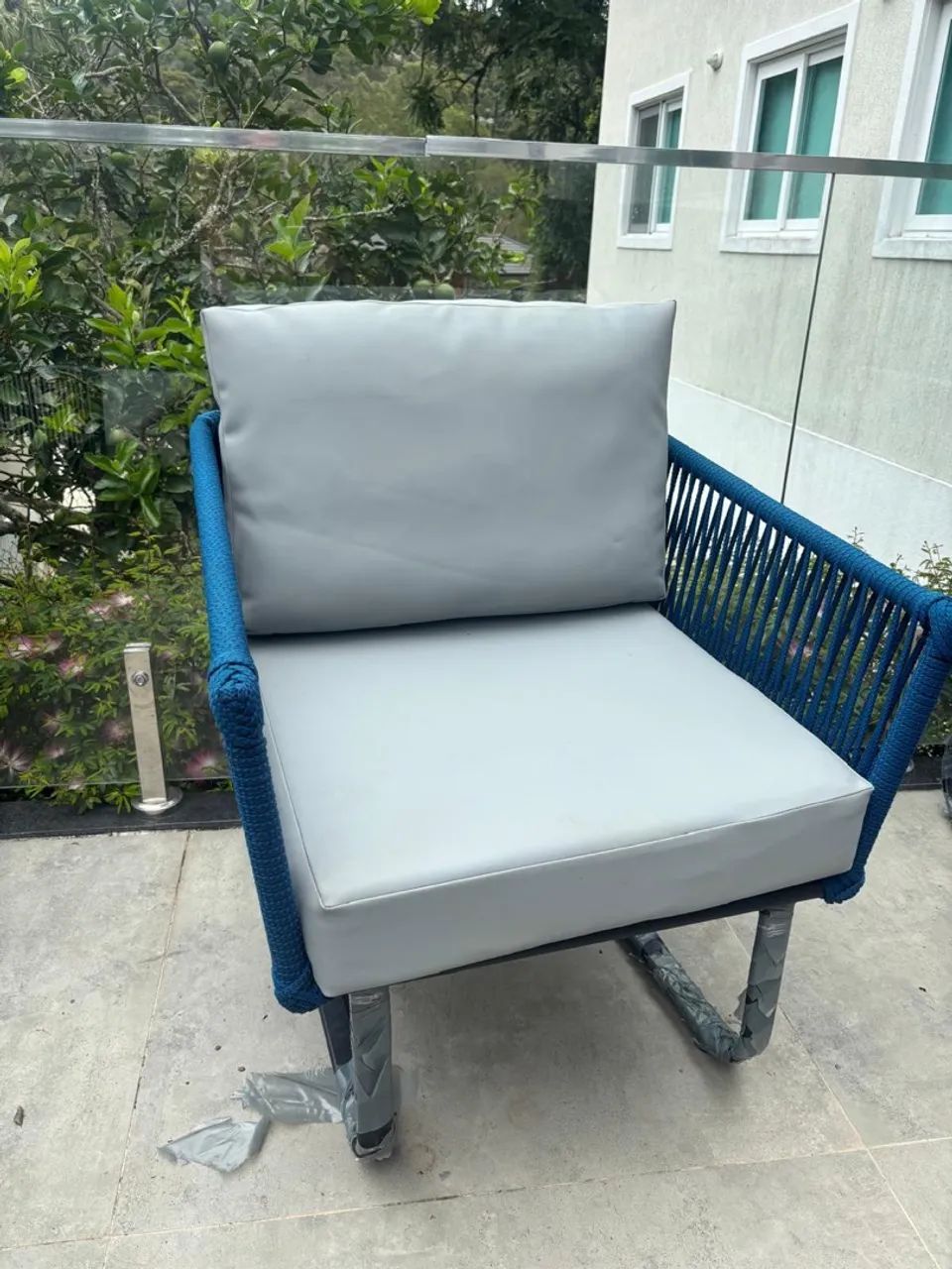 Conjunto Completo (Sofá + 2 Poltronas + Mesa Lareira):