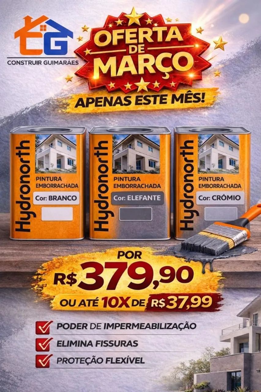 *MEGA OFERTA*Pintura emborrachada(Elefante, Cromio e Branco)-R$379,90 até 10x SEM JUROS.