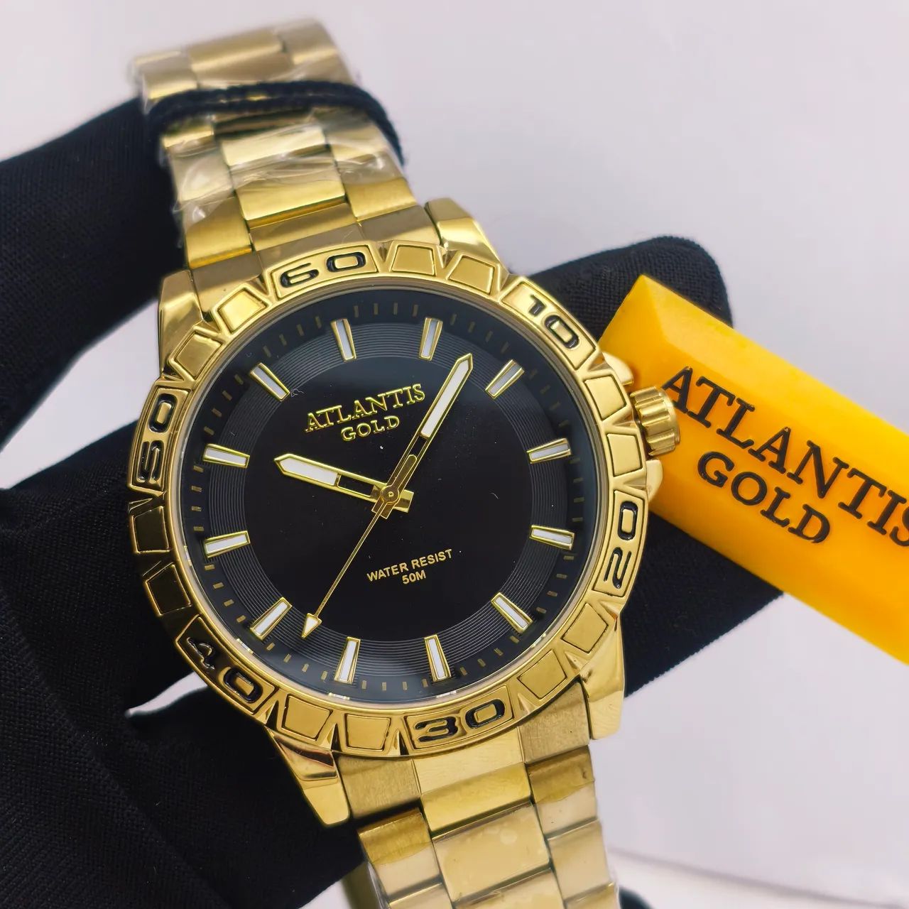 Relógio masculino ATLANTIS prova d'água luxo  - Foto 2