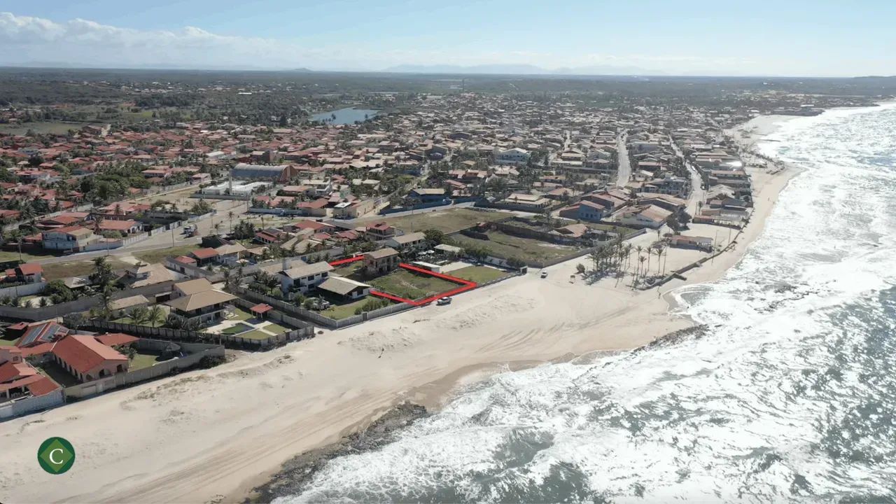 Frente ao mar Aguas Belas - Terreno 1800m2 com casa cadastrada - Foto 3