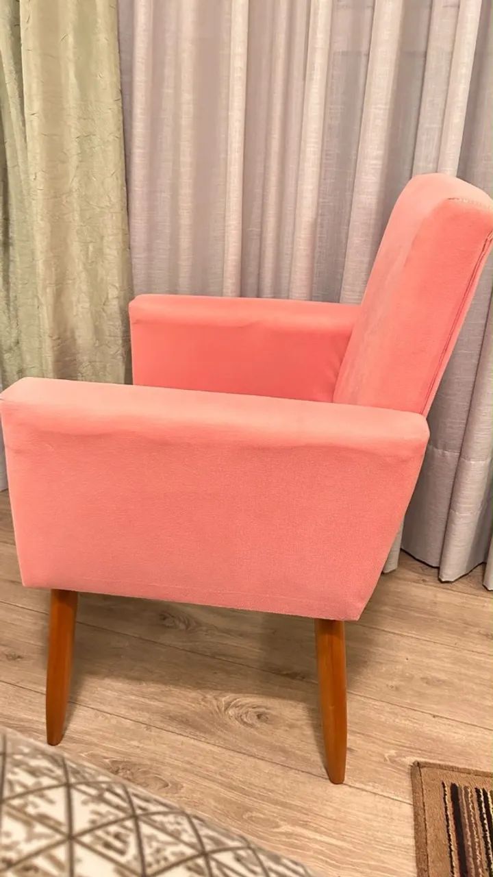 POLTRONA EM SUEDE (C045) - Foto 3