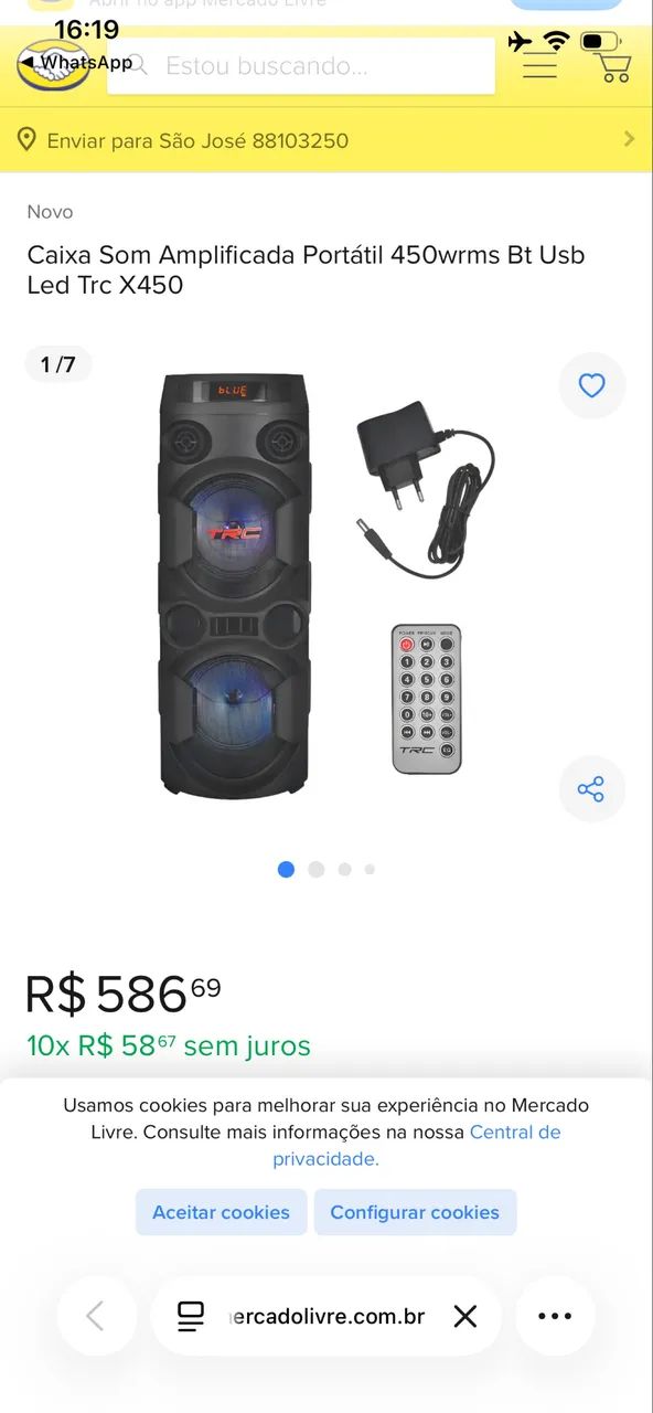 Vendo Caixa de Som Nova 