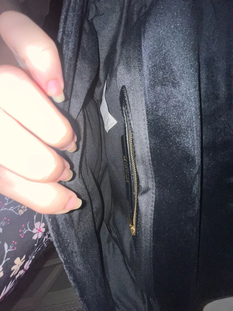 Bolsa de veludo Le Lis Blanc - Foto 3
