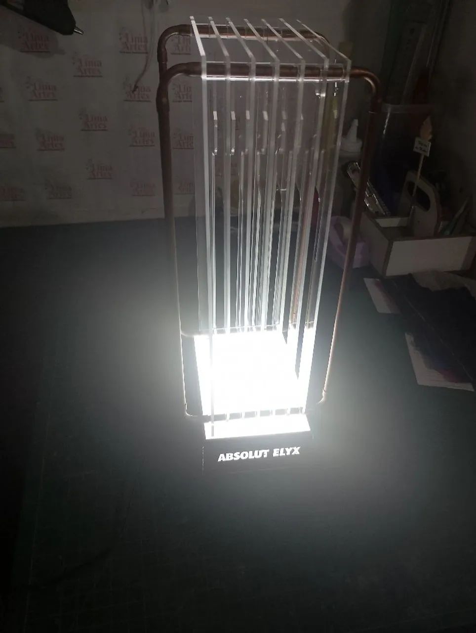 Expositor Display oficina ABSOLUT ELYX item de colecionador 