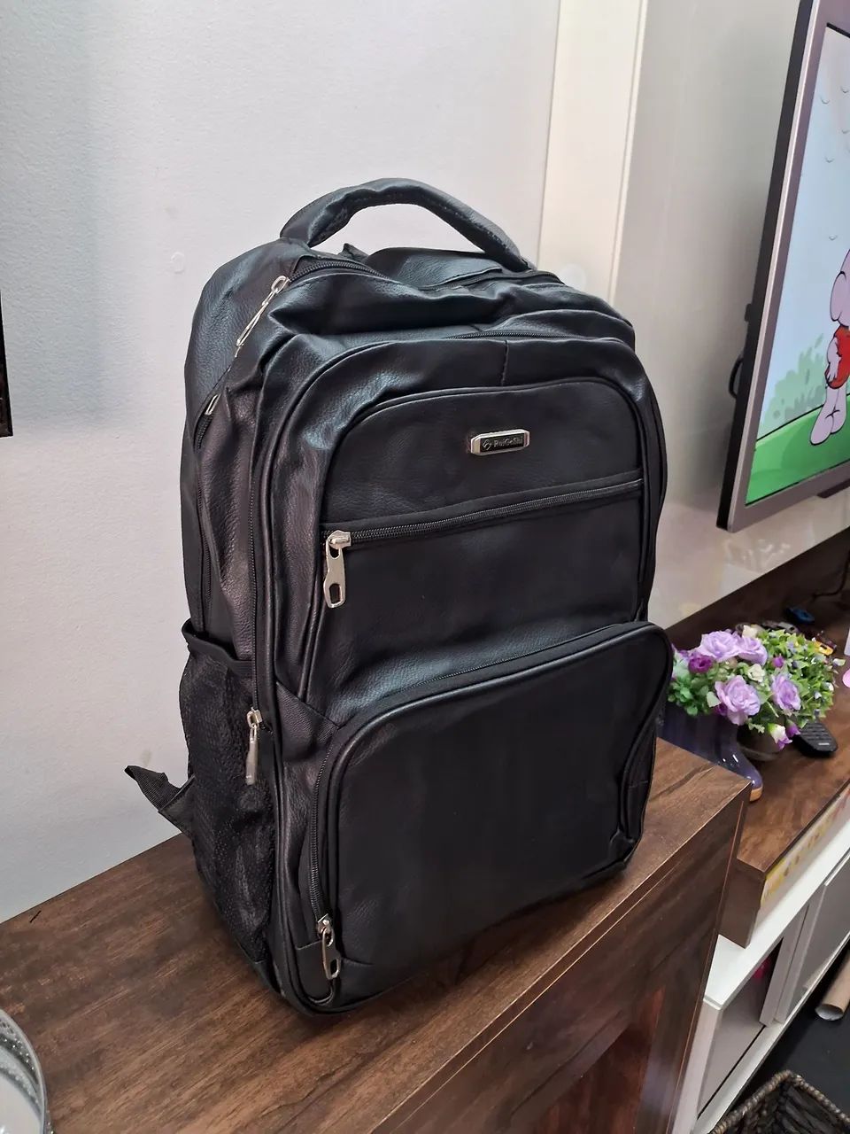 Mochila Couro Impermeável Grande - Foto 2