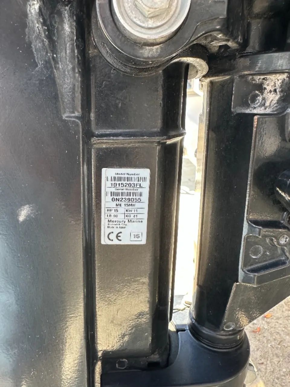 MOTOR POPA MERCURY 15 HP SUPER, POUCO USO - Foto 5