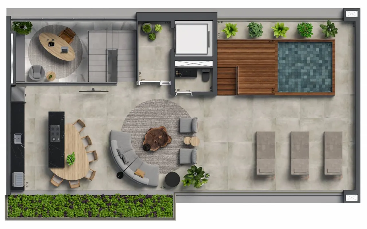PLANTA 197m²