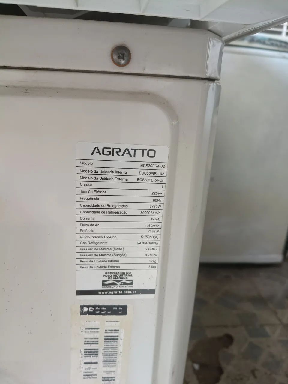 Central de ar Agratto de 30.000 BTUs  - Foto 4