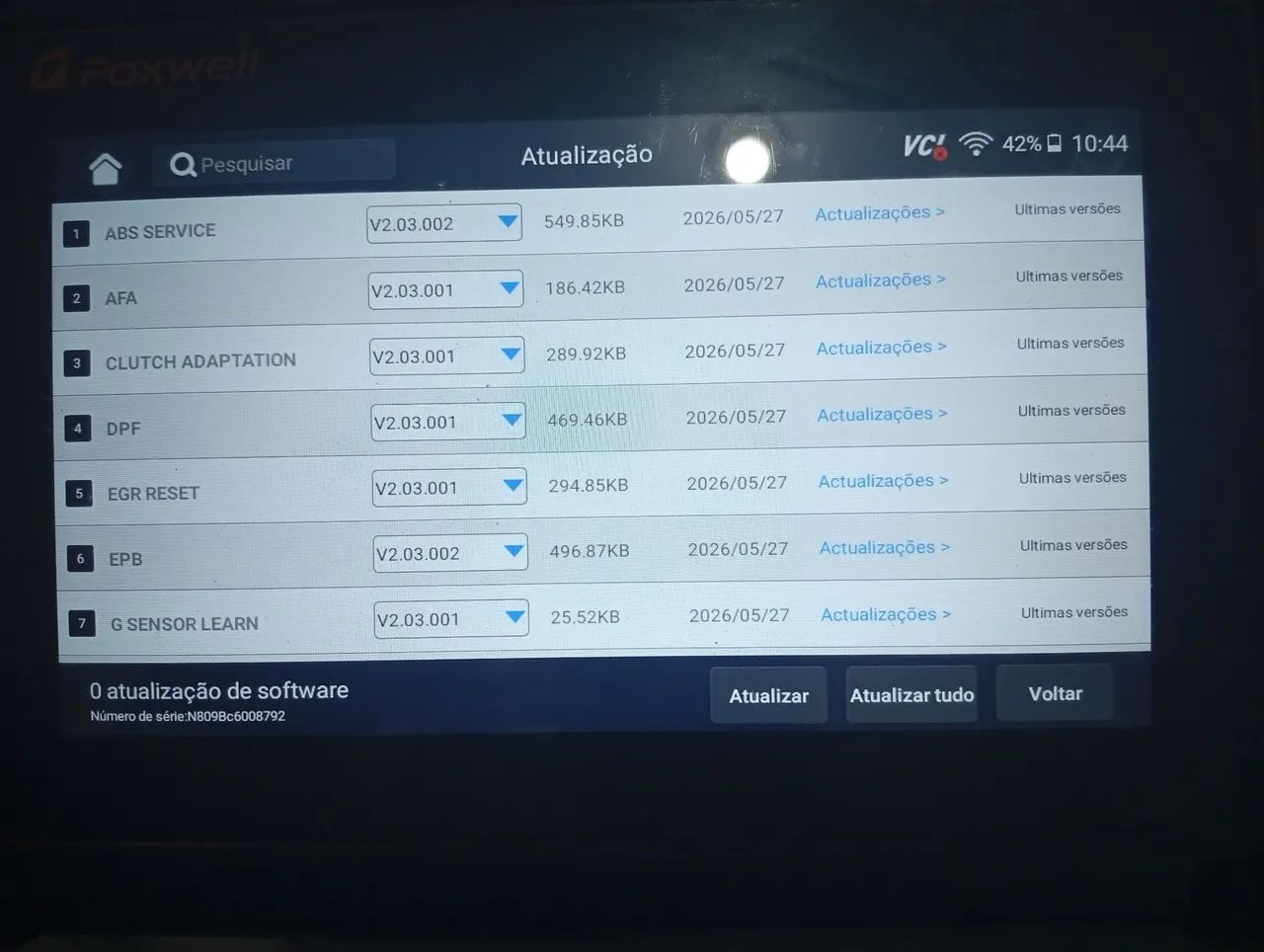 Scanner Automotivo Foxwell NT809BT - Foto 5