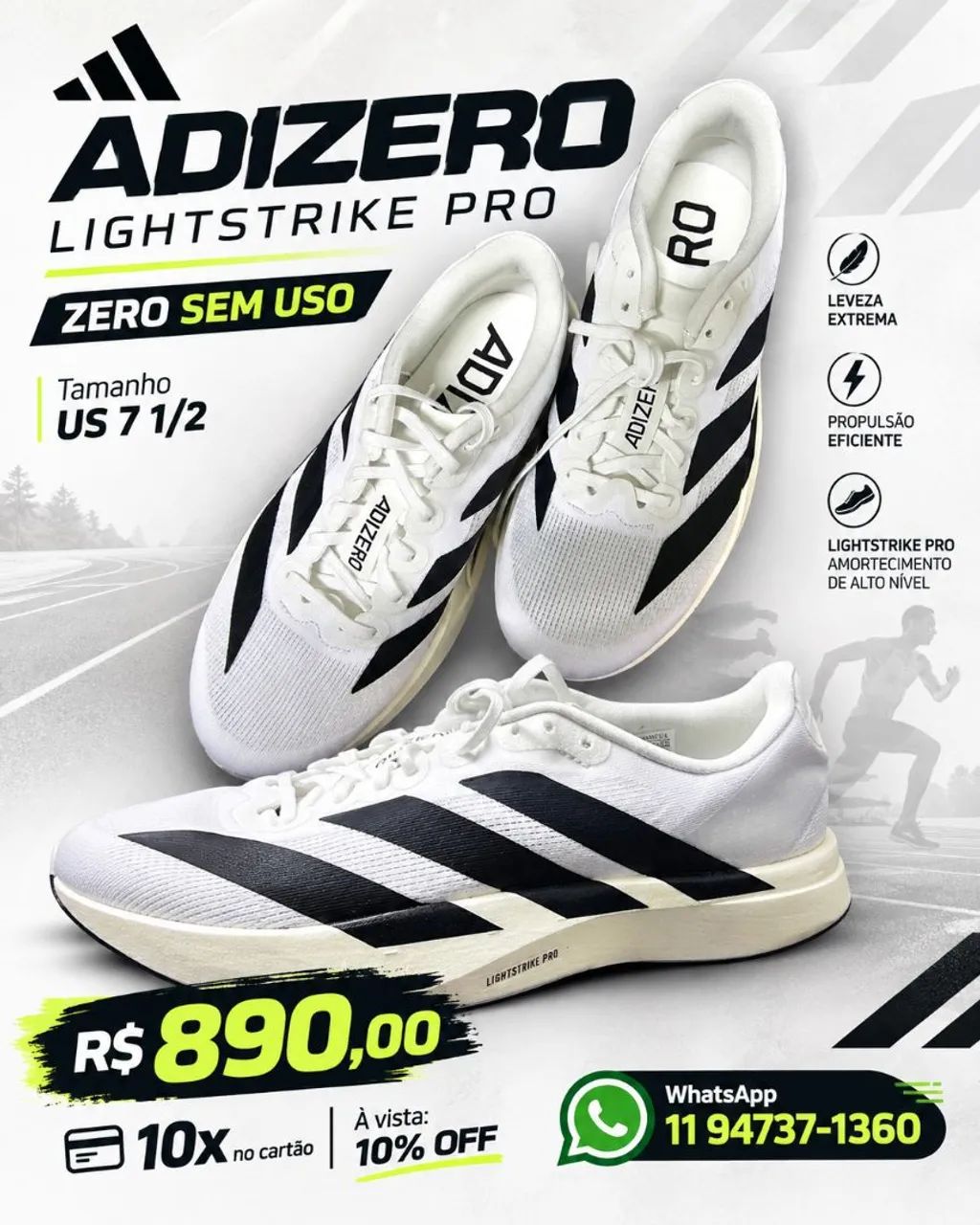 Adidas adzero LIGHTSTRIKE PRO  - Foto 2